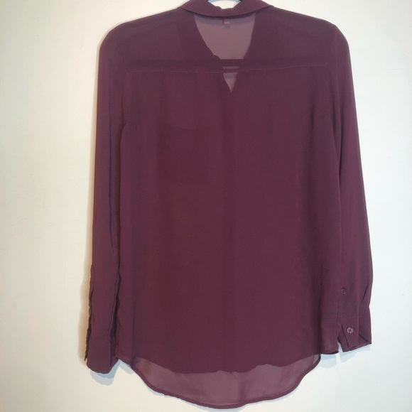 Aritzia Sunday Best Semi Sheer Button Up Shirt, size XXS - Picture 4 of 7